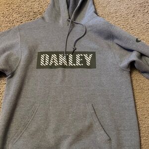 Oakley Charcoal Gray Hoodie with Logo